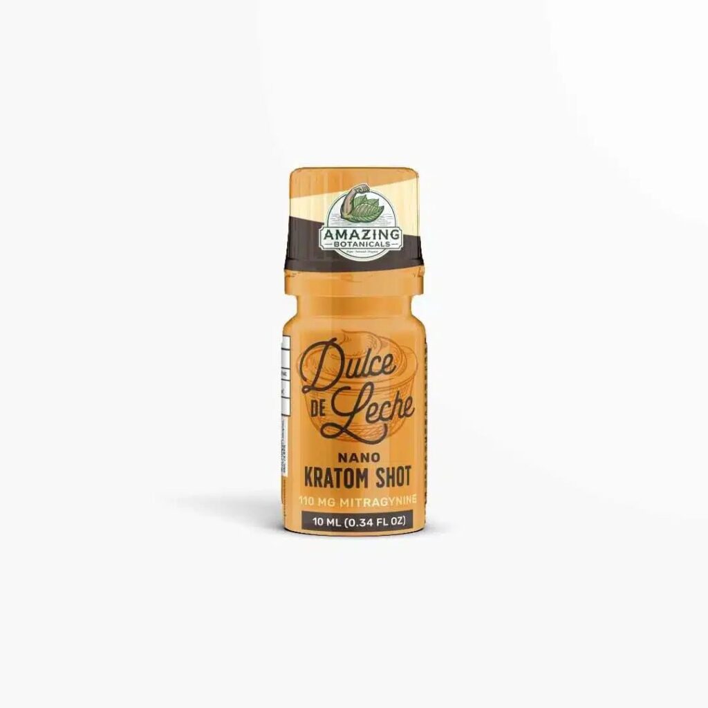 Nano Kratom Shots flavored liquid extract bottle