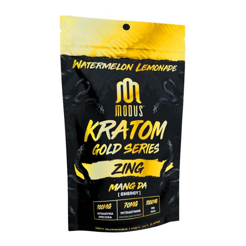Modus Kratom Gold Series Gummies 10ct — 1,000mg — Modus Kratom Gold Series Gummies 10ct 1000mg
