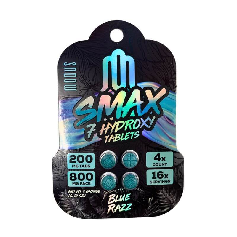 Modus SMAX 7-Hydroxymitragynine Tablets 4ct — 200mg per Tablet — Modus Smax 7-Hydroxymitragynine Tablets 4ct 200mg Per Tablet