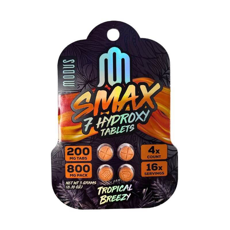 Modus SMAX 7-Hydroxymitragynine Tablets 4ct — 200mg per Tablet — Modus Smax 7-Hydroxymitragynine Tablets 4ct 200mg Per Tablet